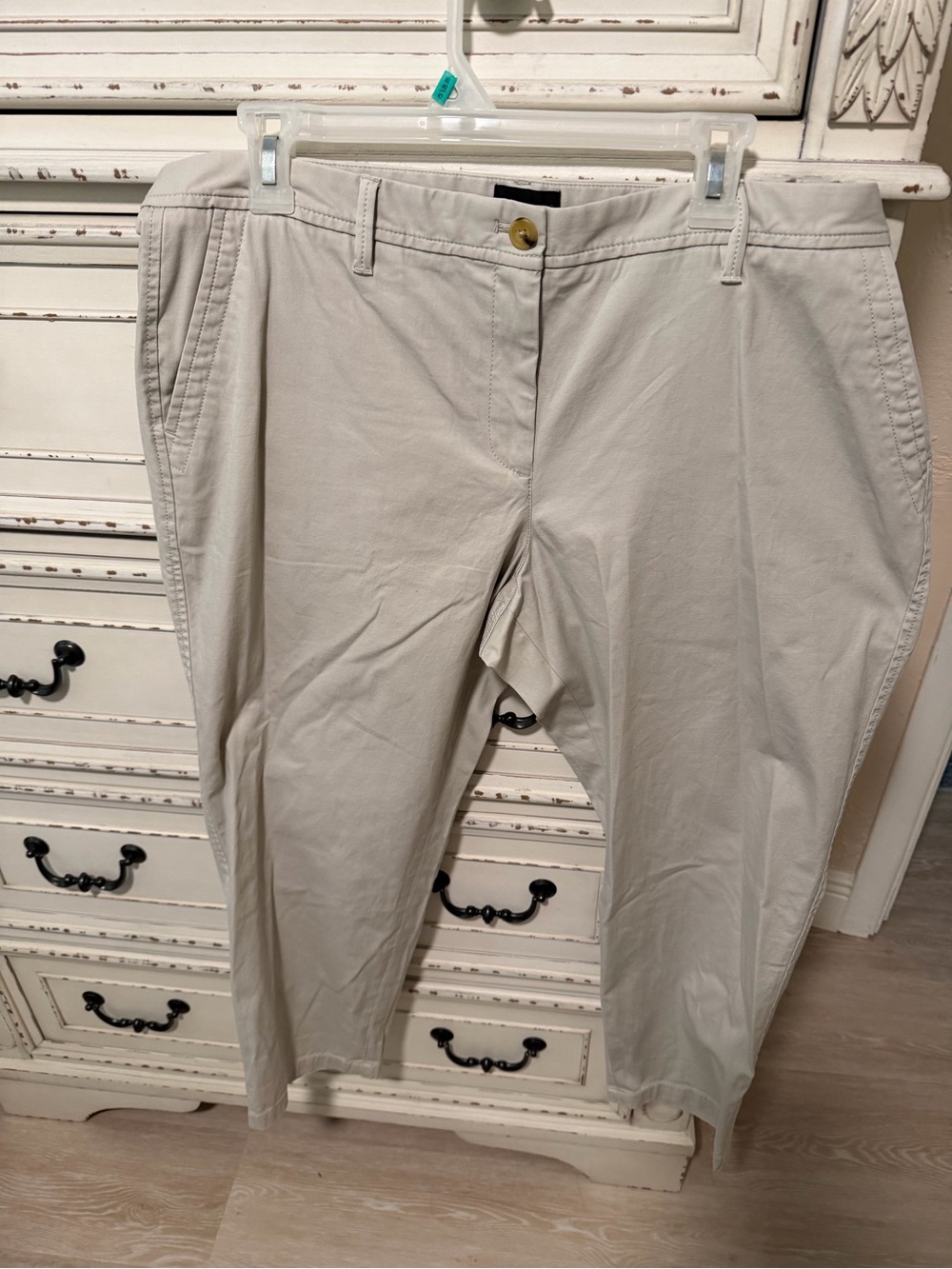 Talbots Straight-Leg Pants in Light Taupe- NWOT